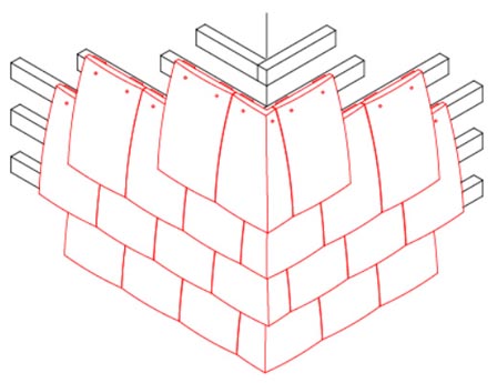 external angle with angle tiles